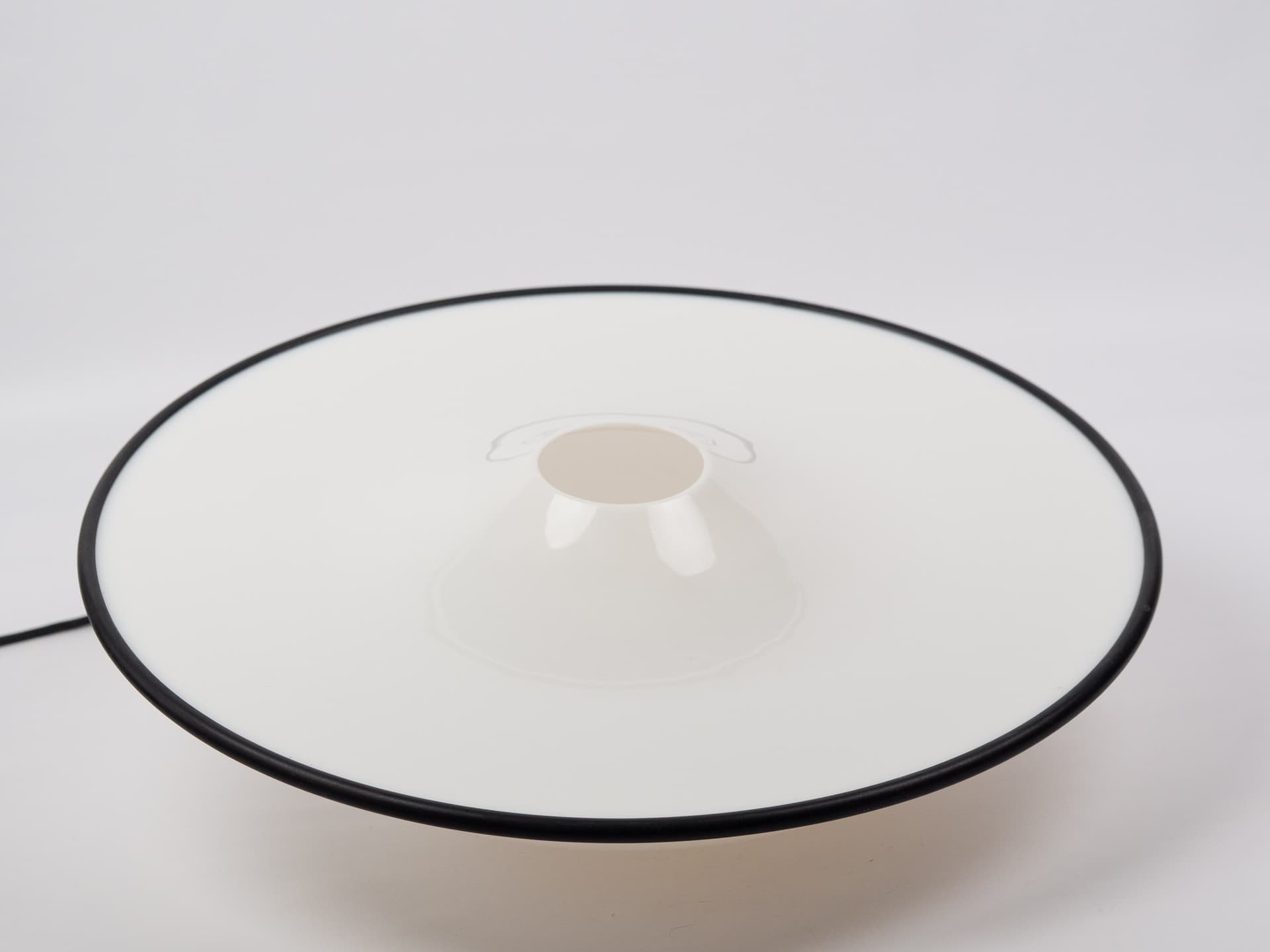 Pendant lamp Cosmos, white plastic, Fog & Mørup, Denmark, 1980s. - 402442