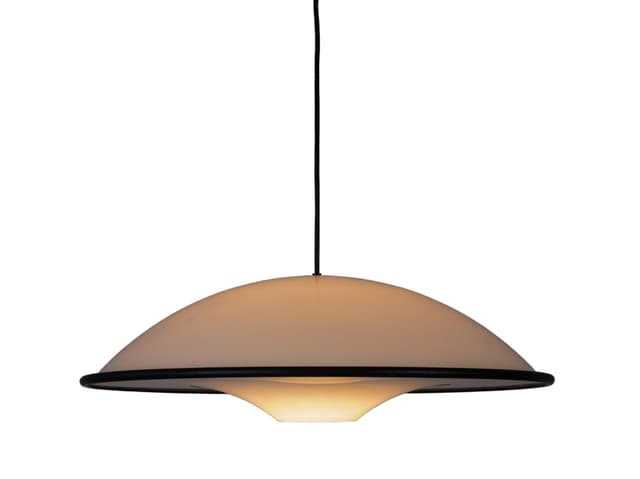 Pendant lamp Cosmos, white plastic, Fog & Mørup, Denmark, 1980s. - DIMENSION