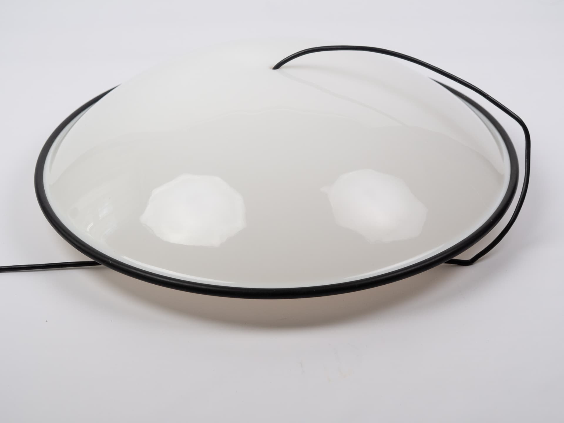 Pendant lamp Cosmos, white plastic, Fog & Mørup, Denmark, 1980s. - 402447