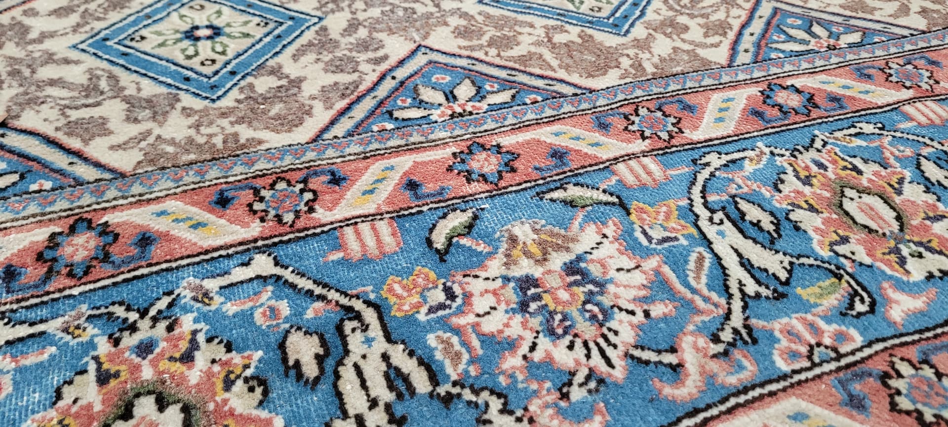 Dywan Ghom 207x320 cm, multikolor, wełna, Iran, lata 70. - 402456