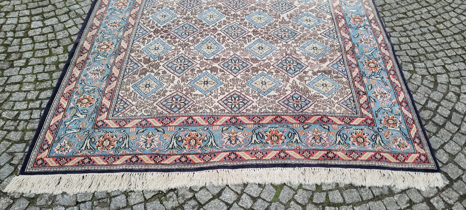 Dywan Ghom 207x320 cm, multikolor, wełna, Iran, lata 70. - 402465