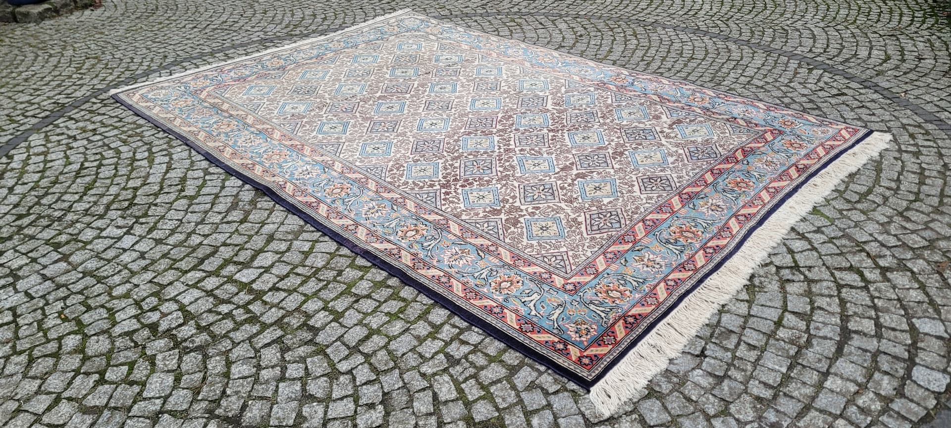 Dywan Ghom 207x320 cm, multikolor, wełna, Iran, lata 70. - 402460