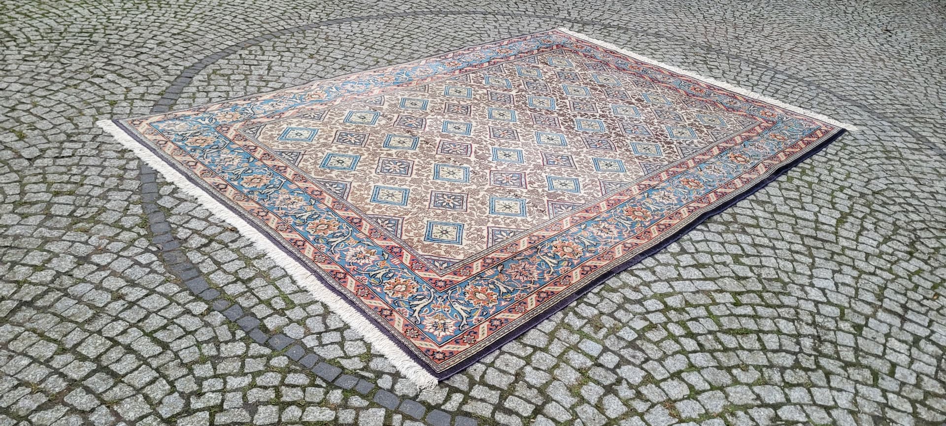 Dywan Ghom 207x320 cm, multikolor, wełna, Iran, lata 70. - 402463