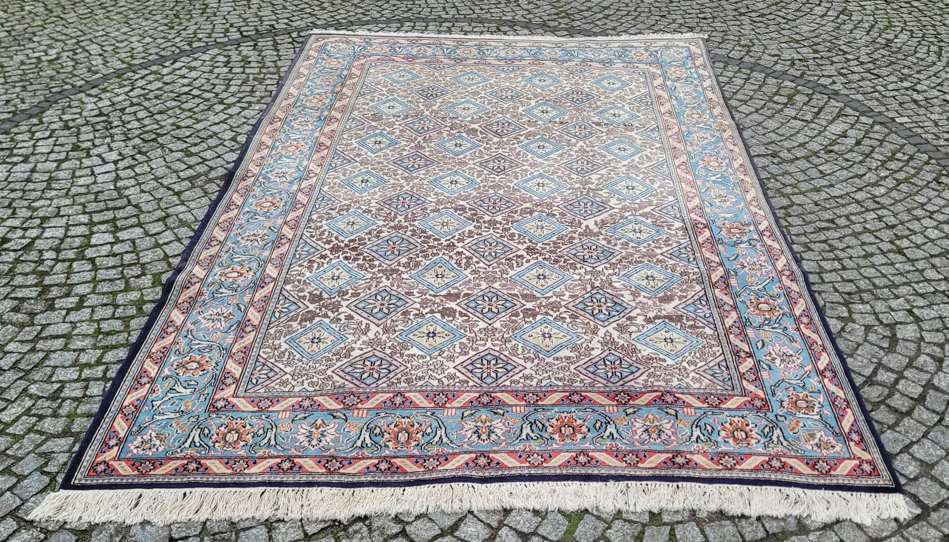 Dywan Ghom 207x320 cm, multikolor, wełna, Iran, lata 70. - 402453