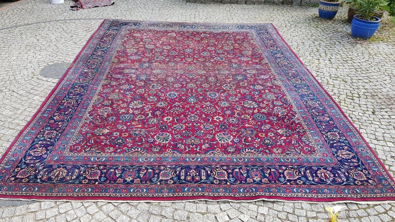 Carpet Meshed, 300x400 cm, red wool, cotton, Iran, early 20th c. - 402487