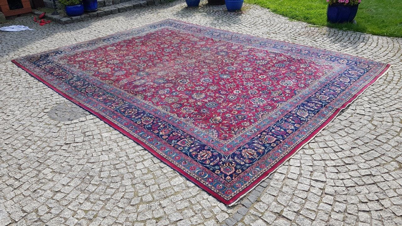 Carpet Meshed, 300x400 cm, red wool, cotton, Iran, early 20th c. - 402485