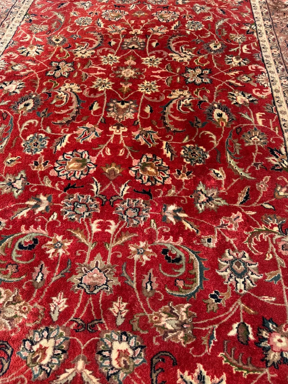 Rug Indo Bidjar 300x200 cm, red beige, wool, India - 402600
