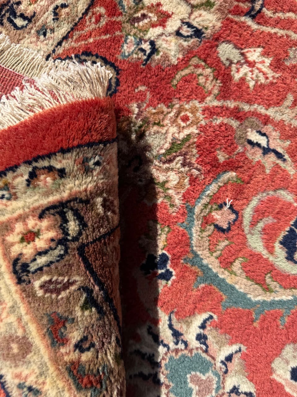 Rug Indo Bidjar 300x200 cm, red beige, wool, India - 402598