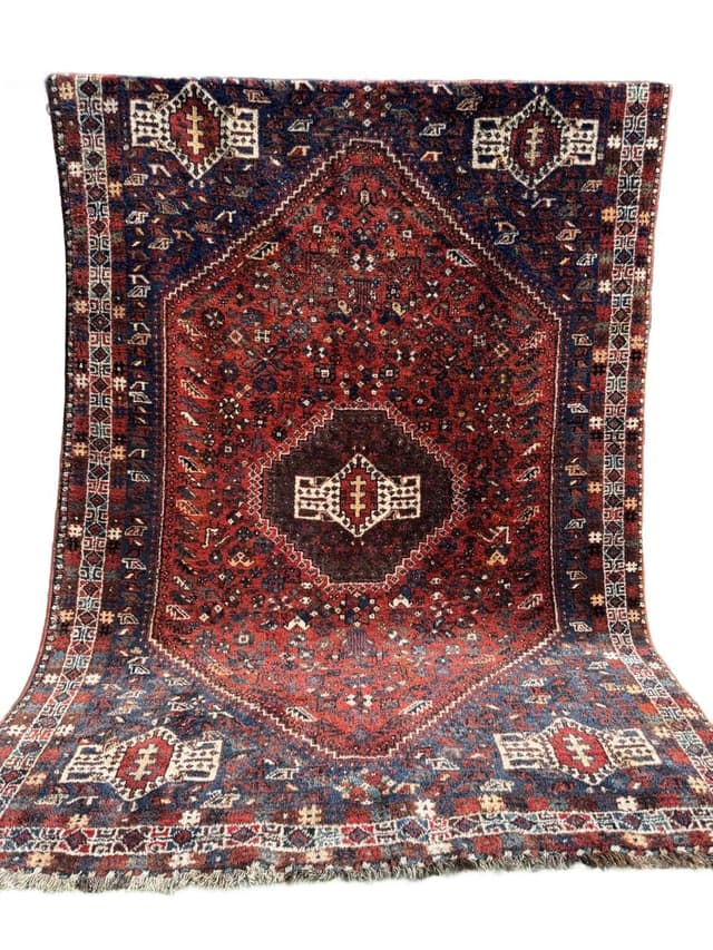 Rug Shiraz 310x210 cm, red, wool, Iran, 1950s - DIMENSION