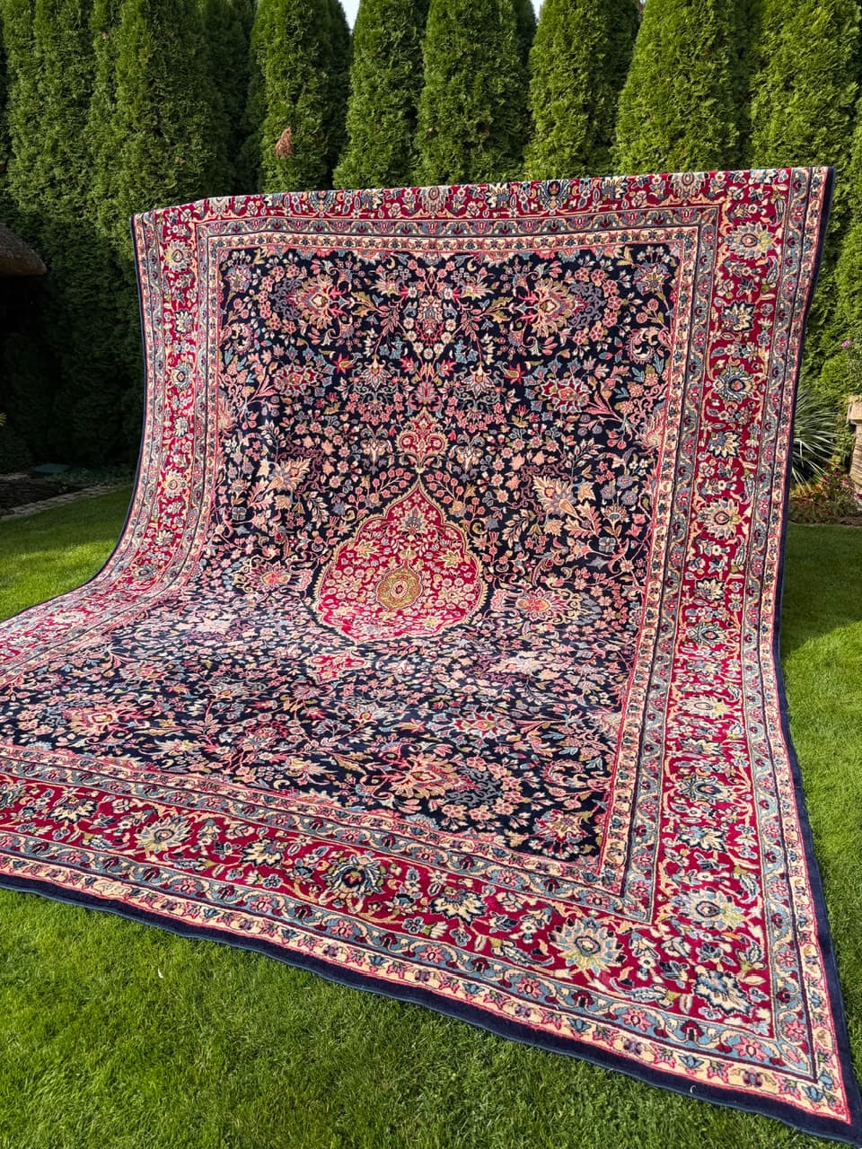Carpet Kerman, 480x360 cm, multicolour, wool, Iran - 402636
