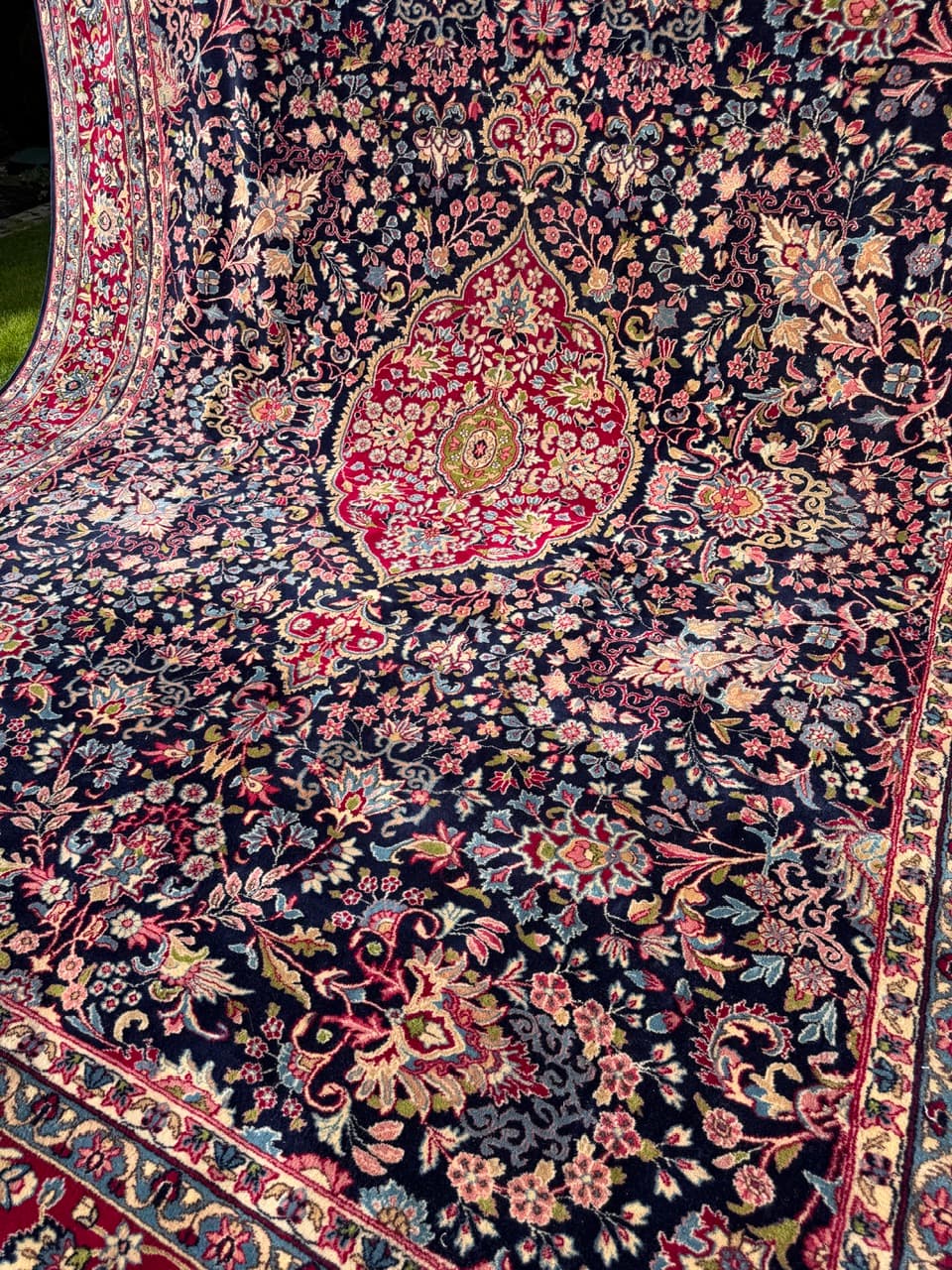 Carpet Kerman, 480x360 cm, multicolour, wool, Iran - 402639