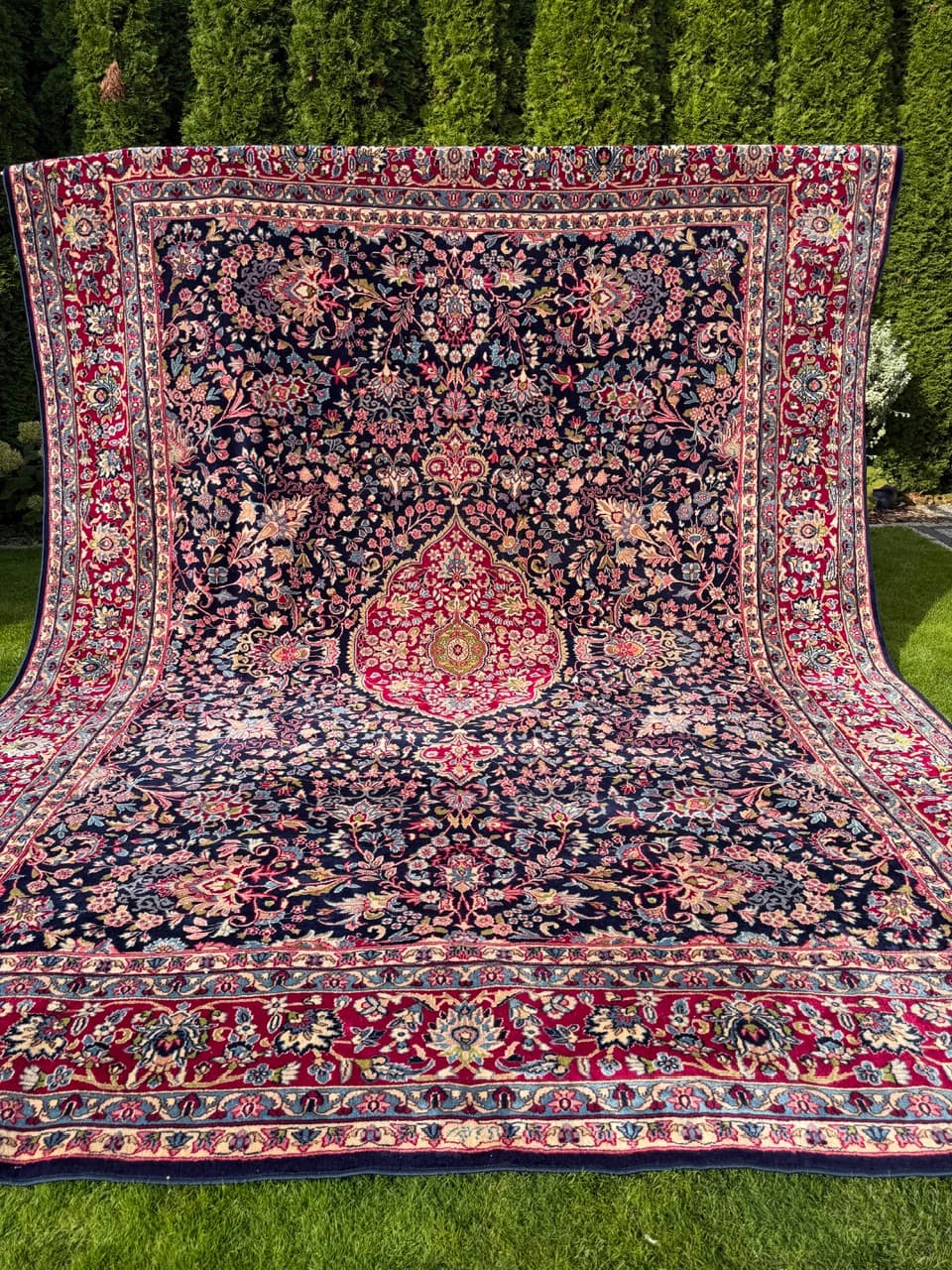 Carpet Kerman, 480x360 cm, multicolour, wool, Iran - 402638