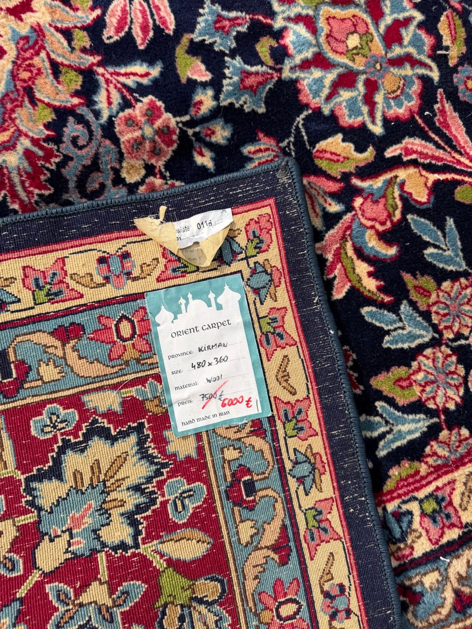 Carpet Kerman, 480x360 cm, multicolour, wool, Iran - 402633