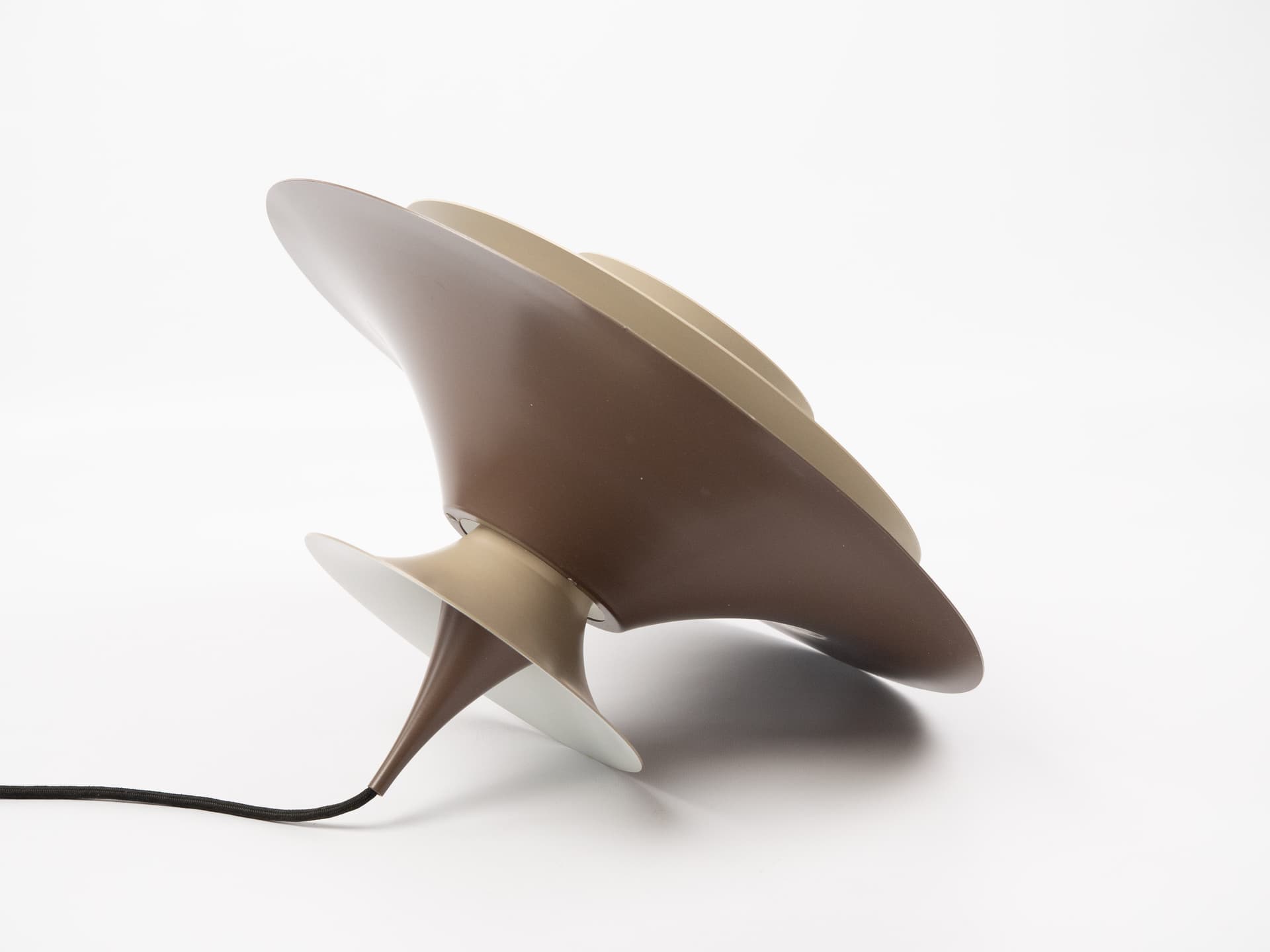 Pendant lamp Radius, brown aluminium, Fog & Mørup, Denmark, 1970s. - 402673