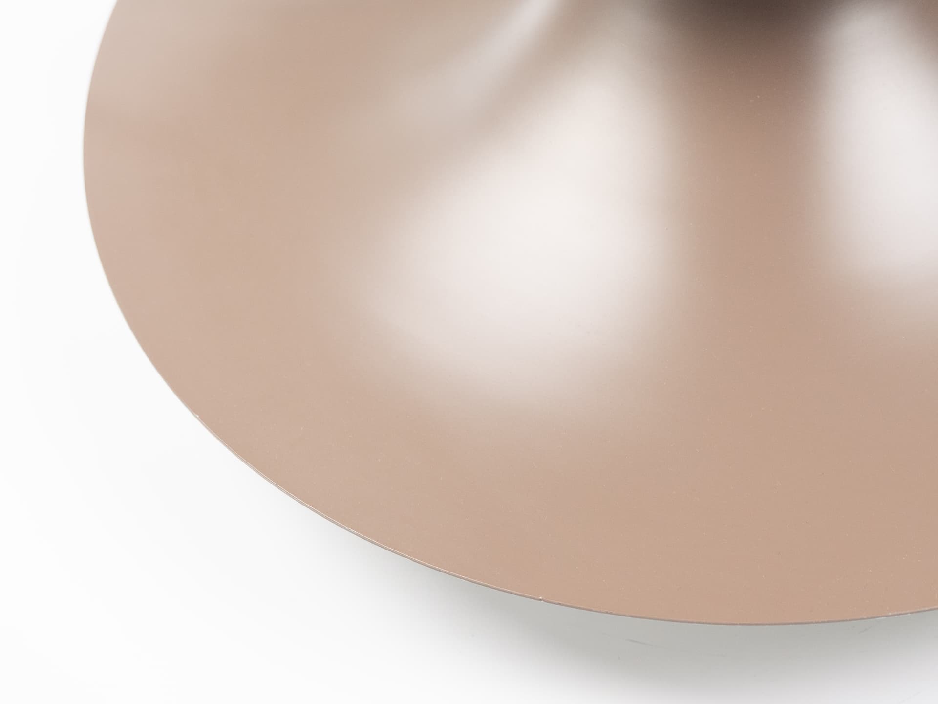 Pendant lamp Radius, brown aluminium, Fog & Mørup, Denmark, 1970s. - 402674