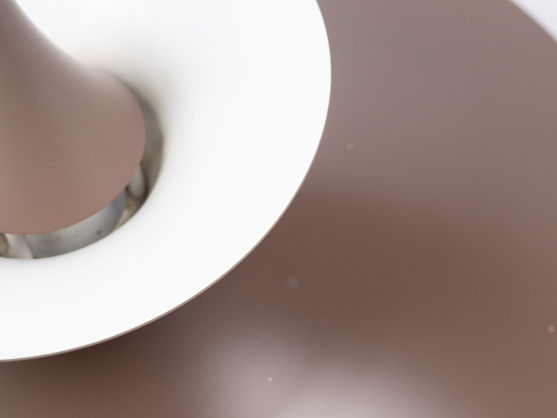Pendant lamp Radius, brown aluminium, Fog & Mørup, Denmark, 1970s. - 402676