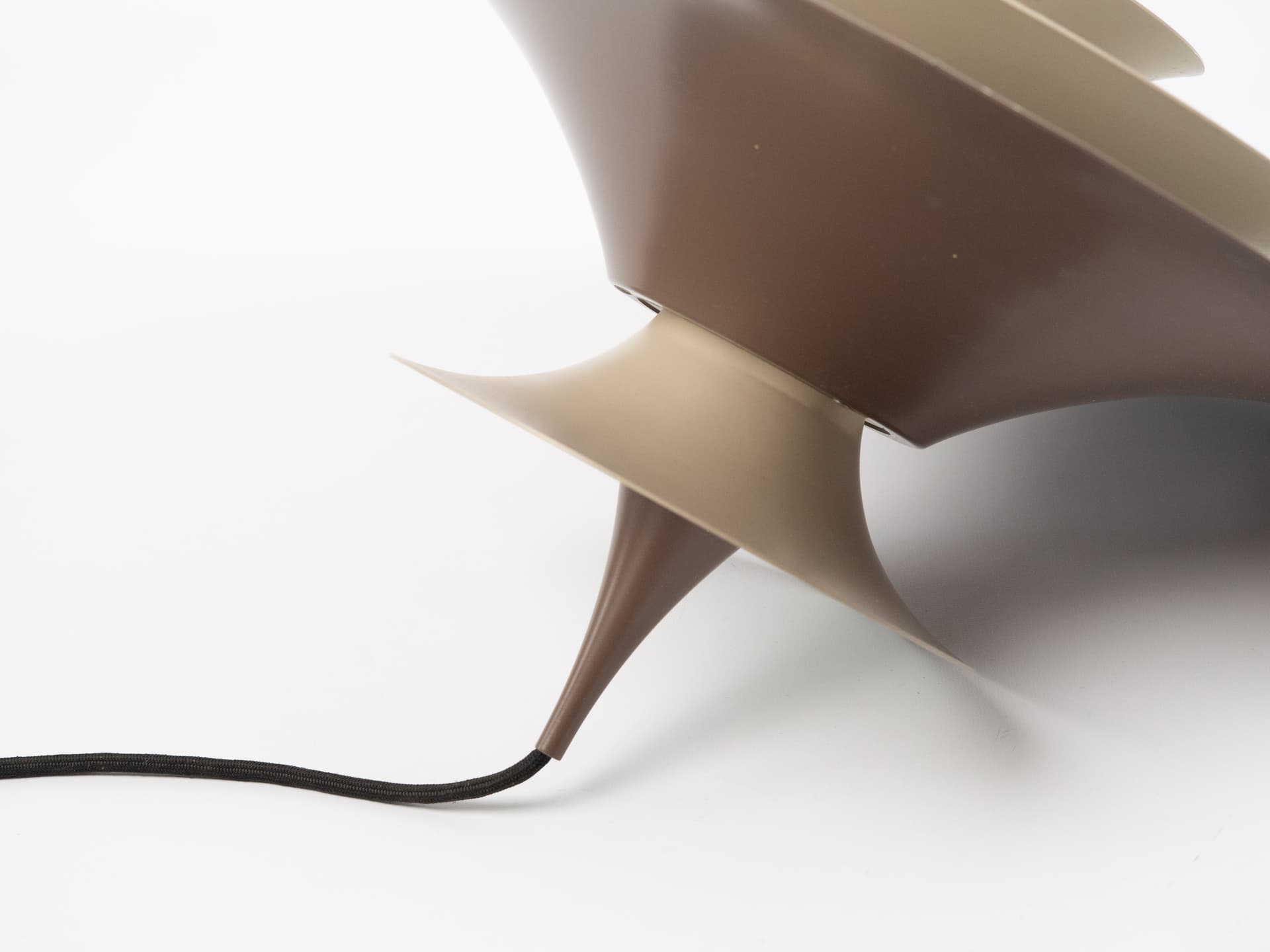 Pendant lamp Radius, brown aluminium, Fog & Mørup, Denmark, 1970s. - 402675
