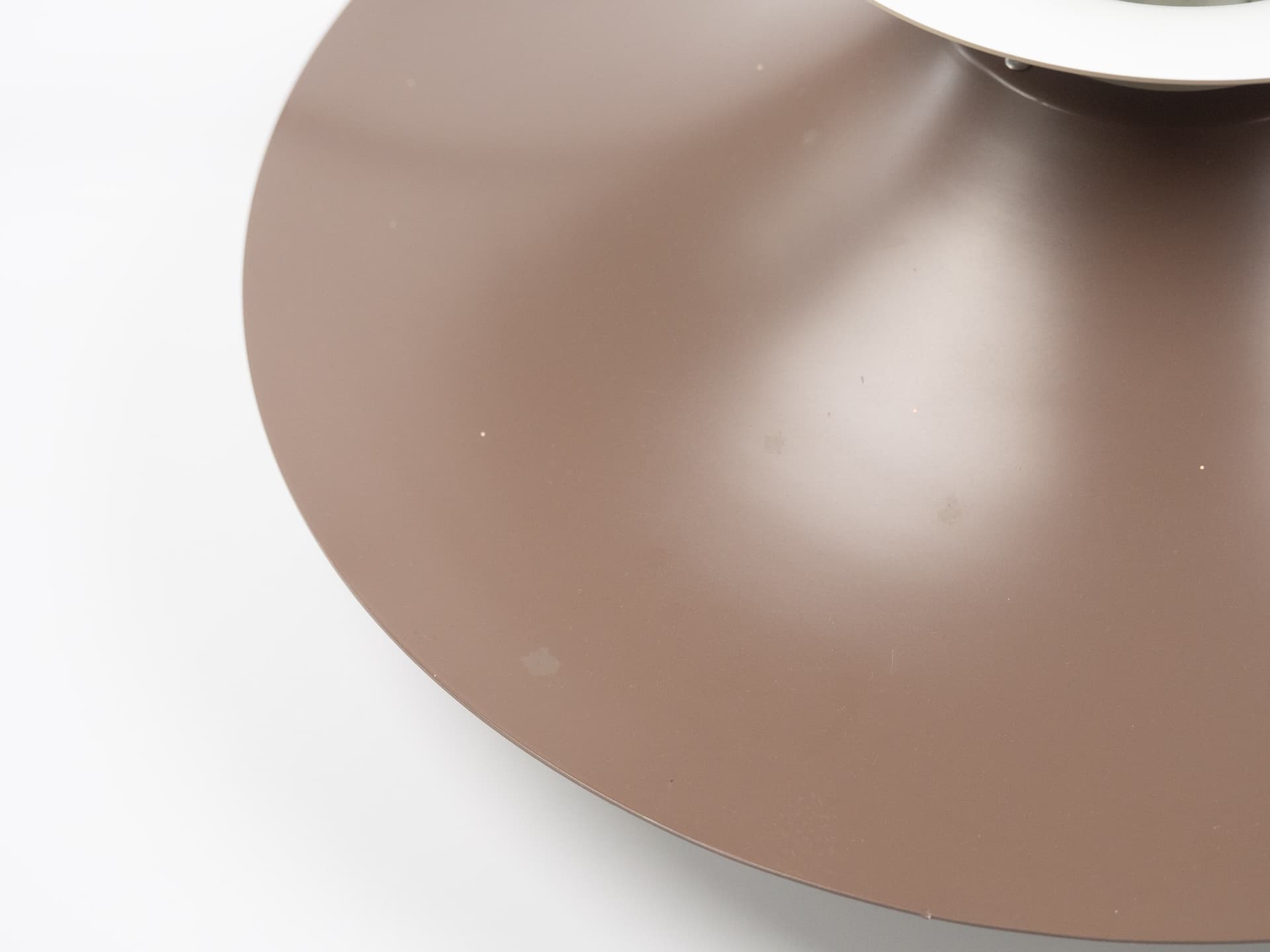 Pendant lamp Radius, brown aluminium, Fog & Mørup, Denmark, 1970s. - 402677