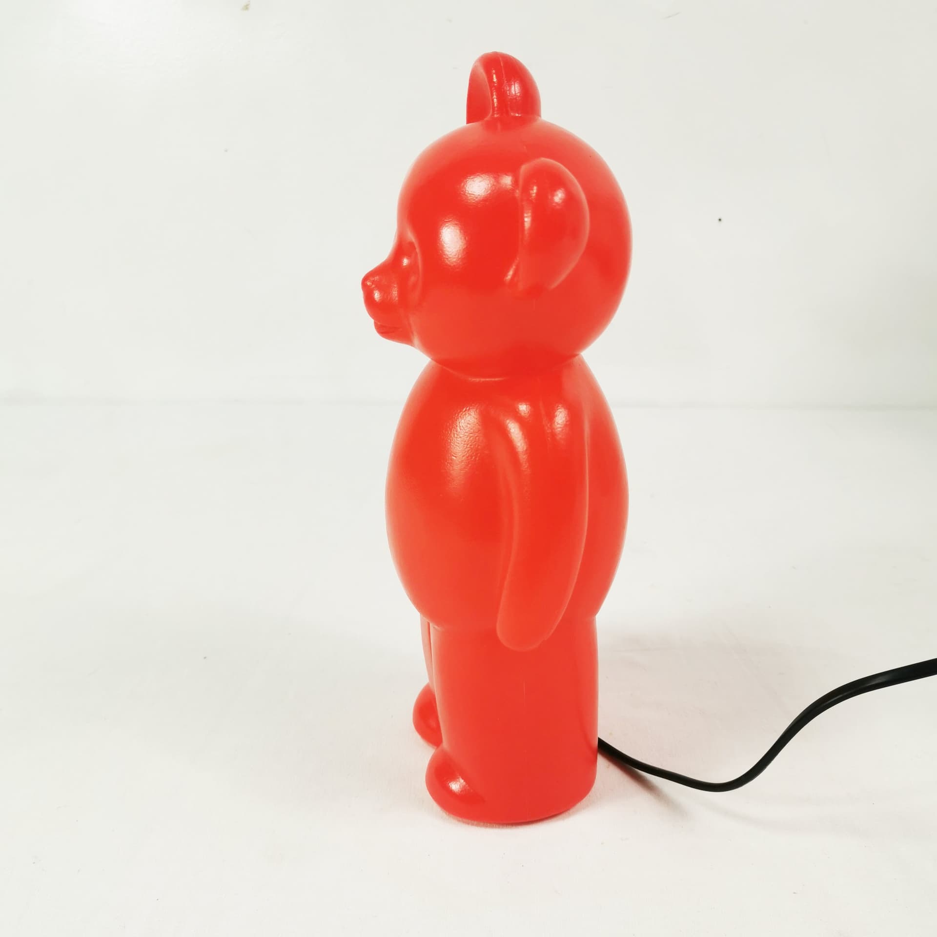 Lampka stołowa Miś, czerwony, plastik, Niemcy, lata 90. - 402754