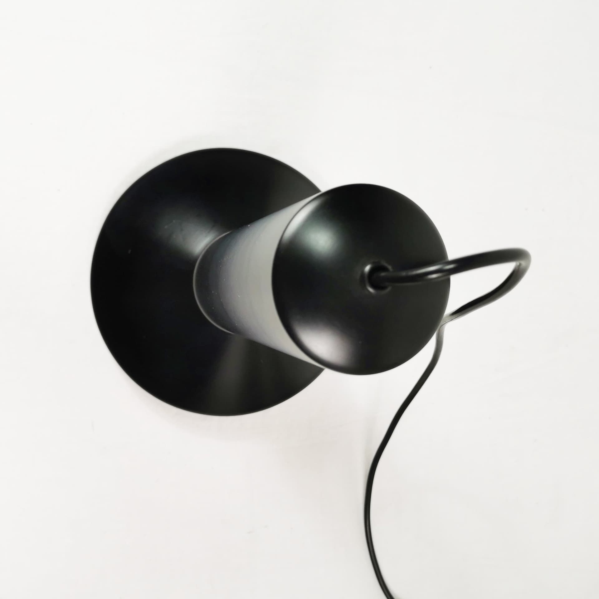 Pendant lamp Stavlampe, black metal, by S. Werner, Holmegaard, Denmark, 1970s. - 402799