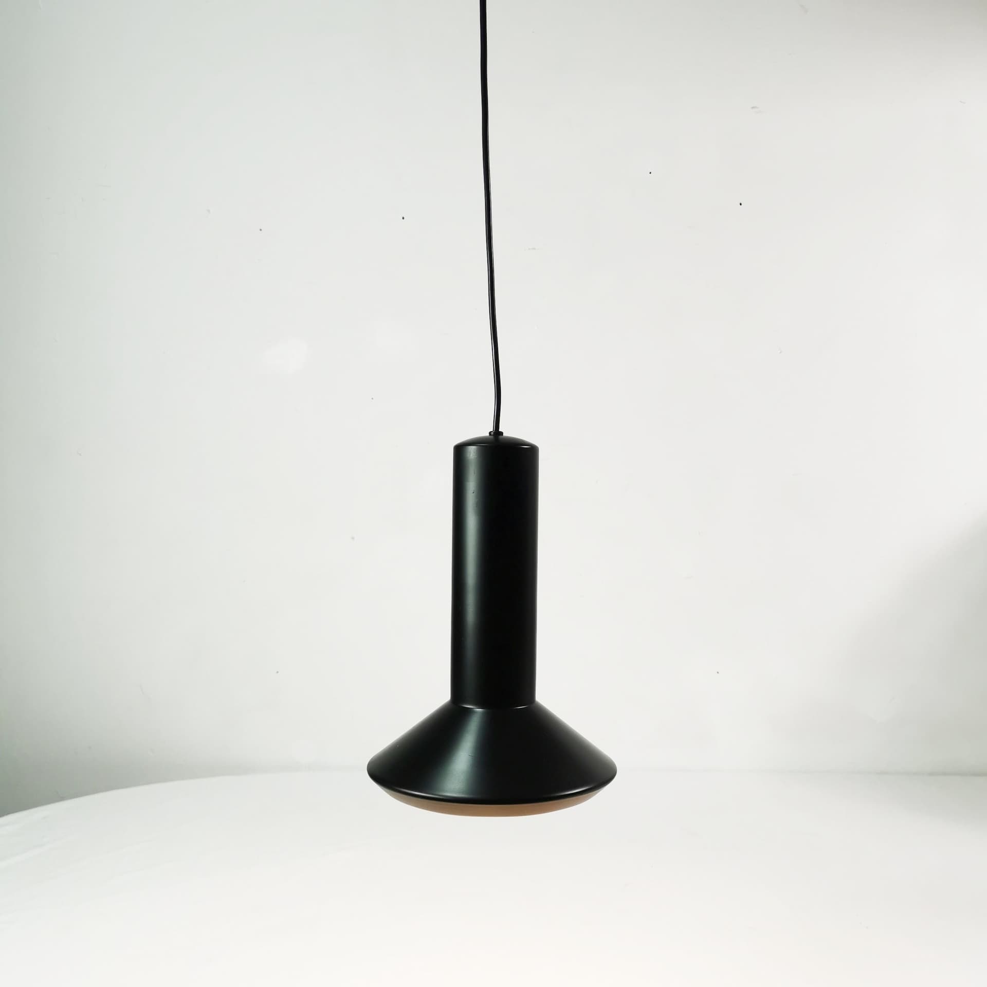Pendant lamp Stavlampe, black metal, by S. Werner, Holmegaard, Denmark, 1970s. - 402792