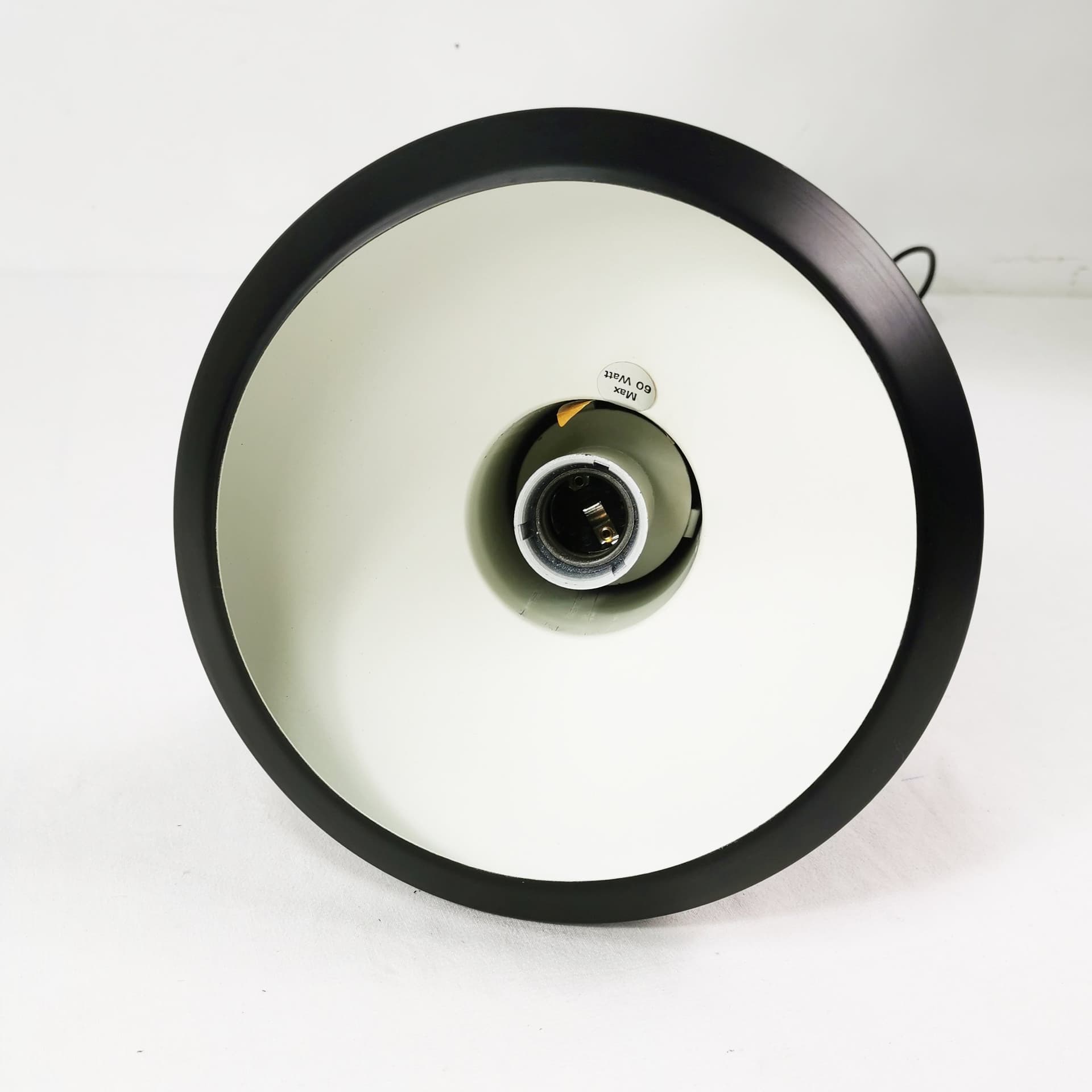 Pendant lamp Stavlampe, black metal, by S. Werner, Holmegaard, Denmark, 1970s. - 402800