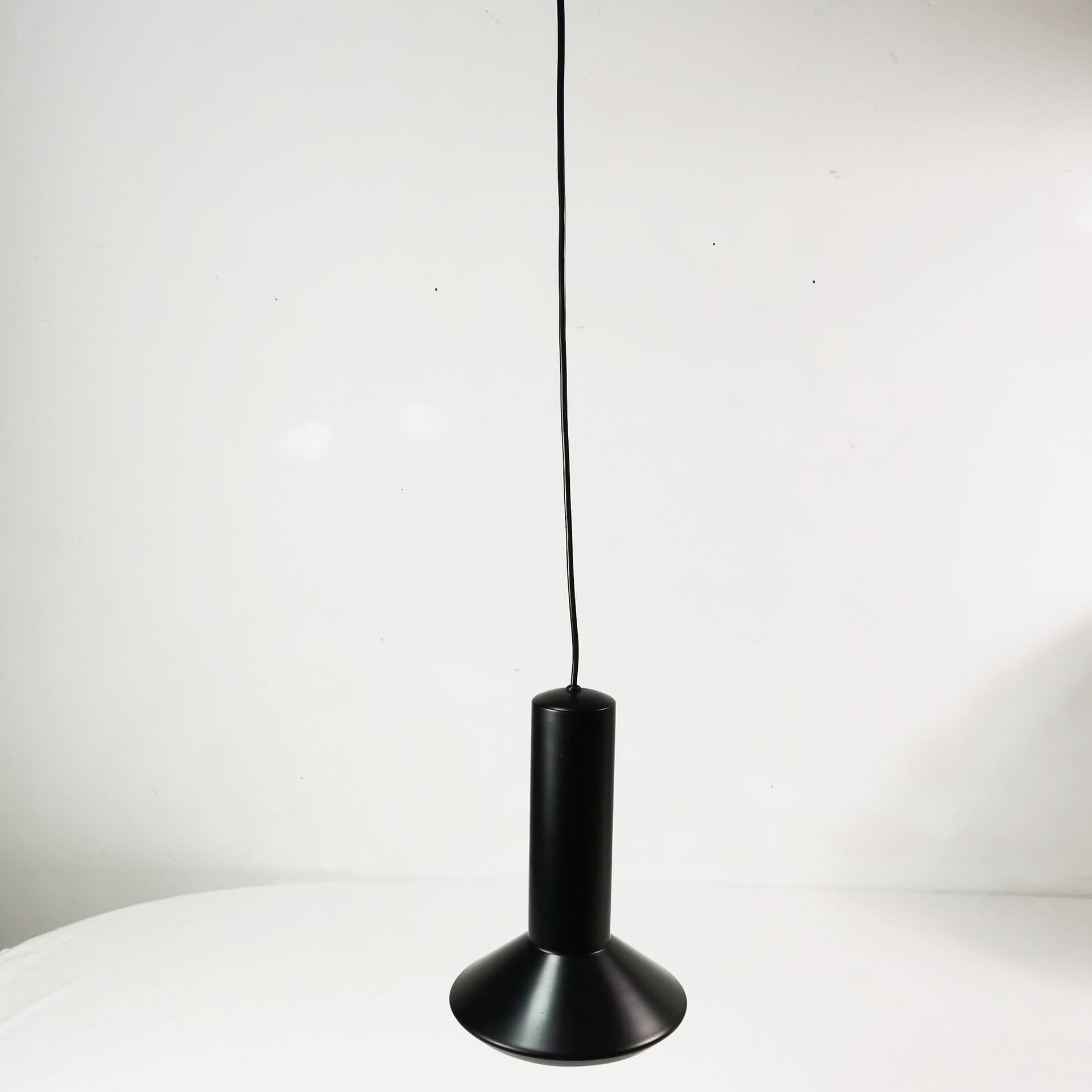 Pendant lamp Stavlampe, black metal, by S. Werner, Holmegaard, Denmark, 1970s. - 402802
