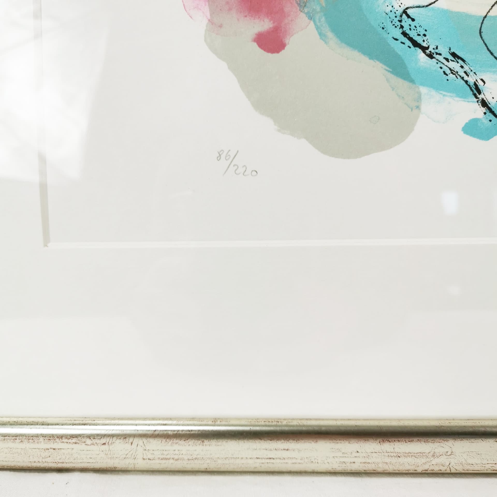 Color lithograph, 83x63 cm, multicolor paper, by D. Bloom, Denmark, 1980s. - 402823