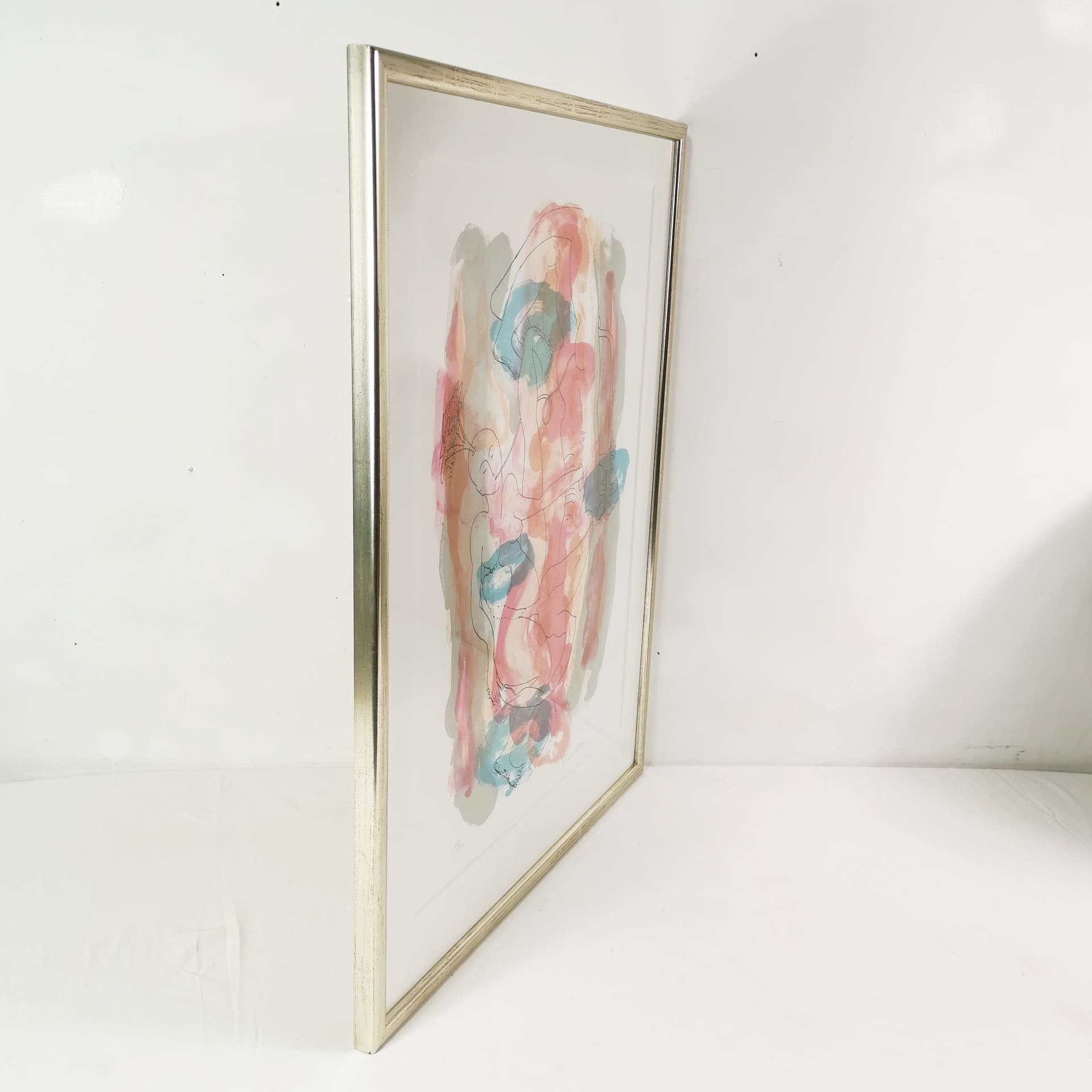 Color lithograph, 83x63 cm, multicolor paper, by D. Bloom, Denmark, 1980s. - 402820