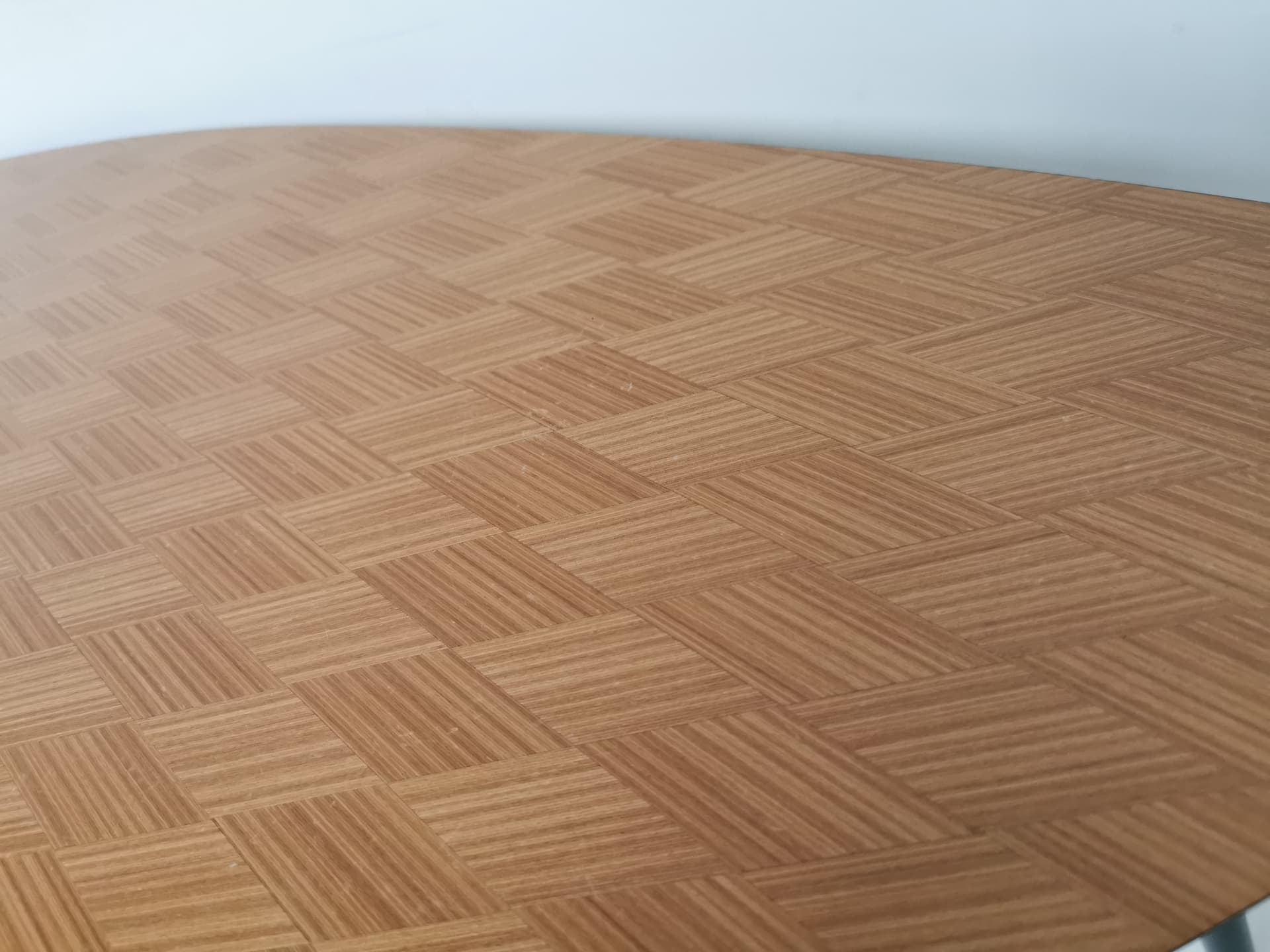 Stolik kawowy LÖVBACKEN, drewno brązowy, mosiądz złoty, proj. G. Lundgren, Ikea, lata 90. - 402841
