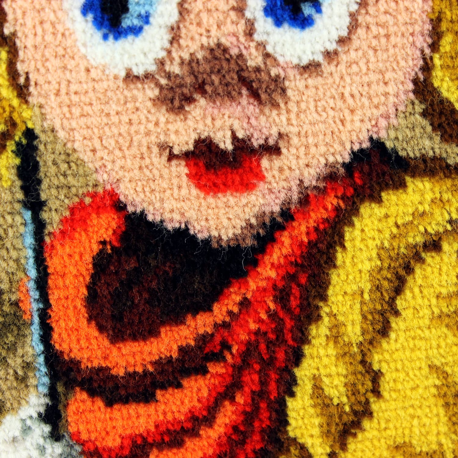 Decorative tapestry, multicolor, textile, light wood frame, Czechoslovakia, 1970s - 402866