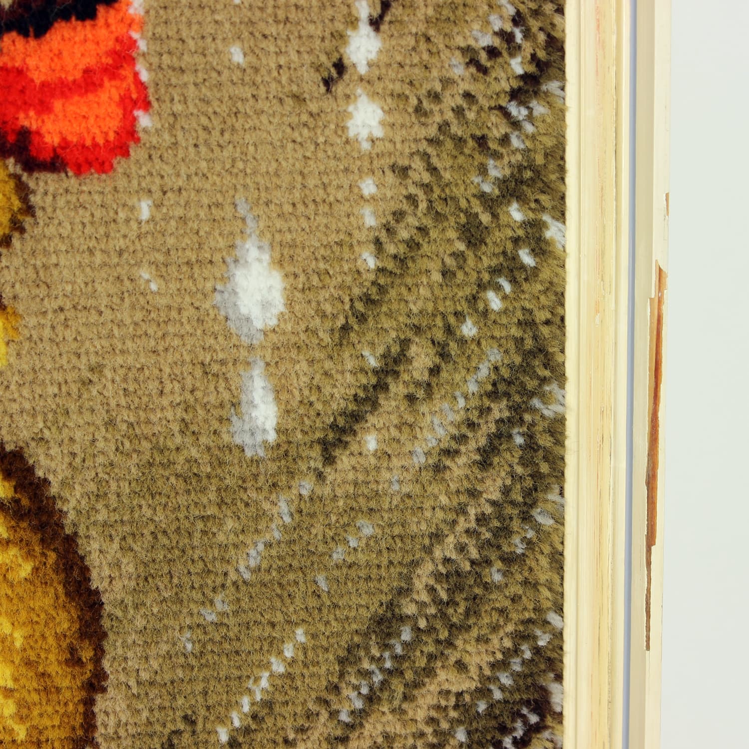 Decorative tapestry, multicolor, textile, light wood frame, Czechoslovakia, 1970s - 402859
