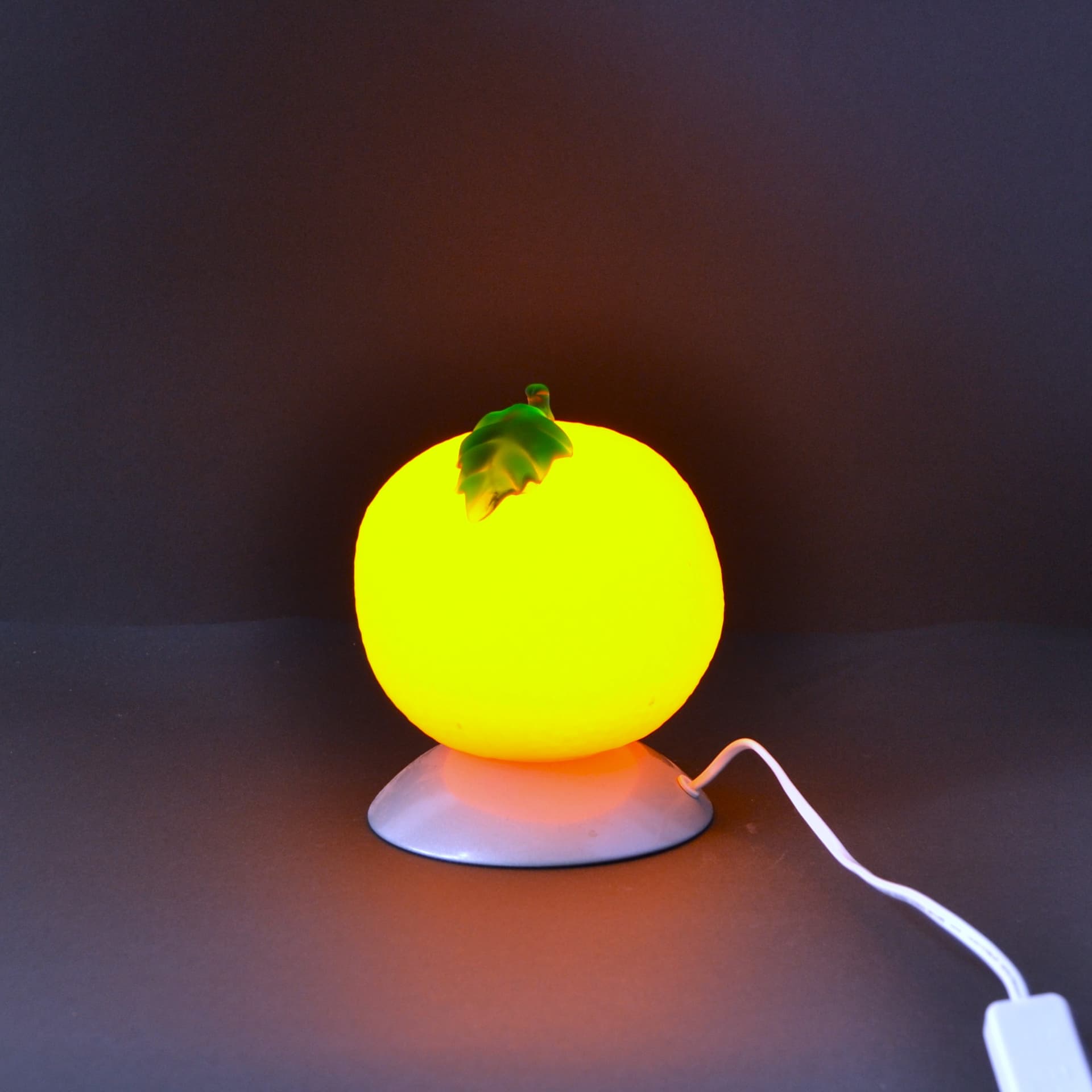 Lampa stołowa Owoce Pomarańcza, pomarańczowy, plastik, Ikea, Szwecja, lata 90. - 207