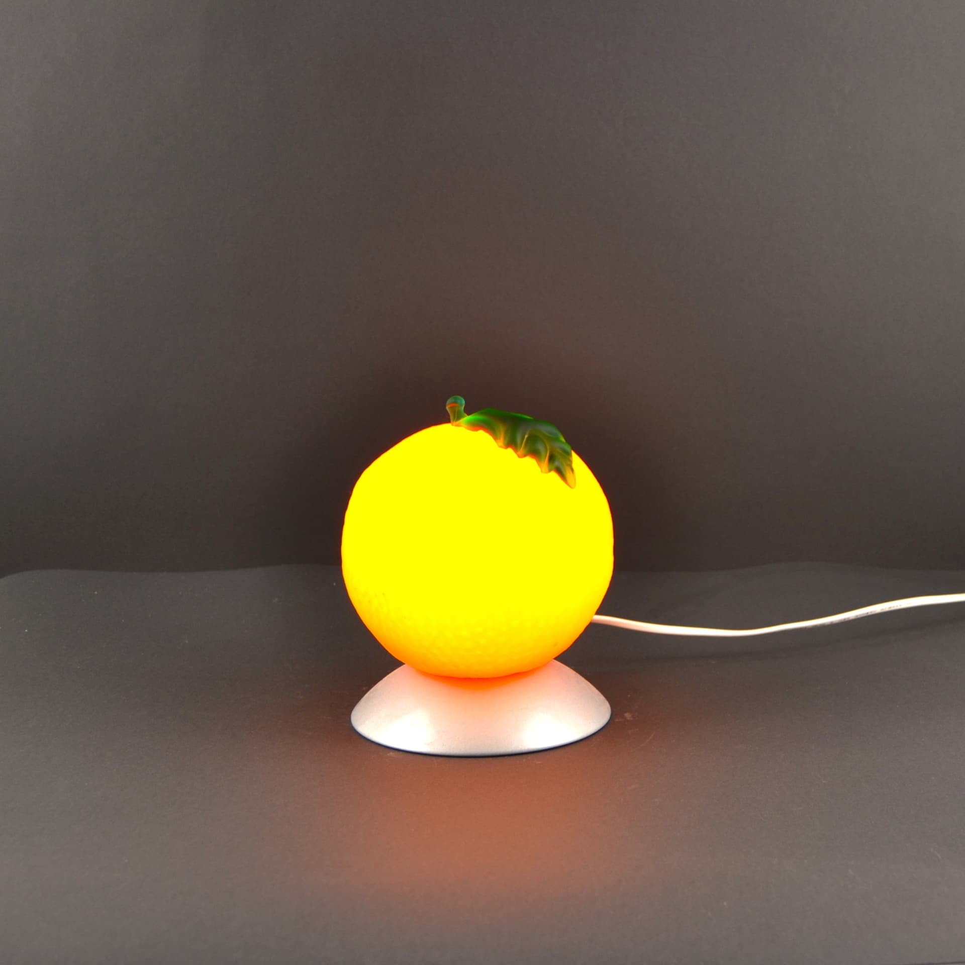 Lampa stołowa Owoce Pomarańcza, pomarańczowy, plastik, Ikea, Szwecja, lata 90. - 209