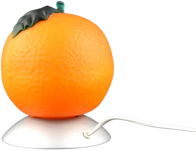 Lampa stołowa Owoce Pomarańcza, pomarańczowy, plastik, Ikea, Szwecja, lata 90. - WYMIARY