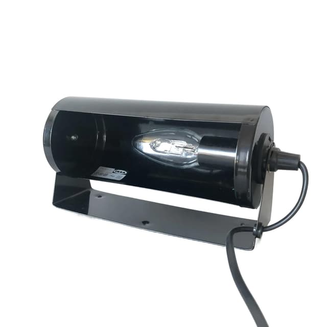 Kinkiet ścienny metalowy czarny V413 21x11 cm, IKEA, Szwecja lata 80. - WYMIARY