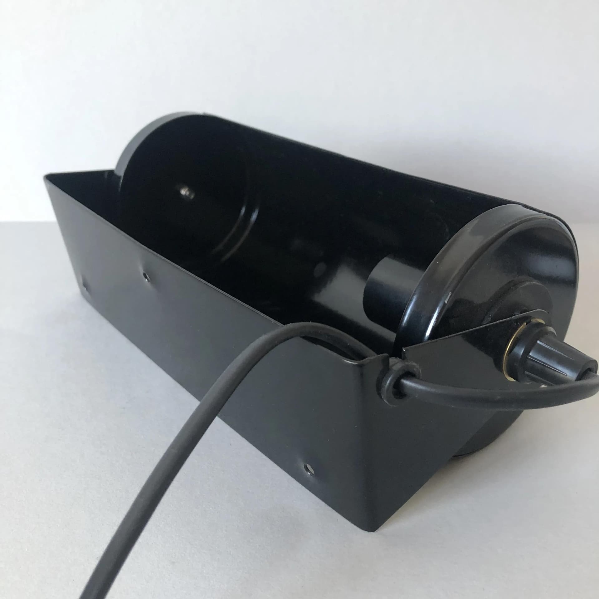 Kinkiet ścienny metalowy czarny V413 21x11 cm, IKEA, Szwecja lata 80. - 29714