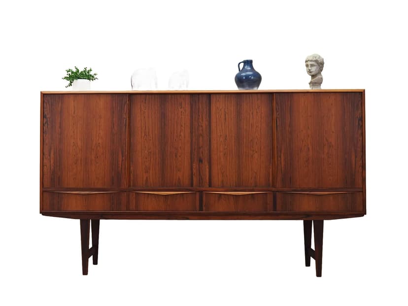 Highboard, palisander brązowy, proj. E.W. Bach, Dania, lata 60.