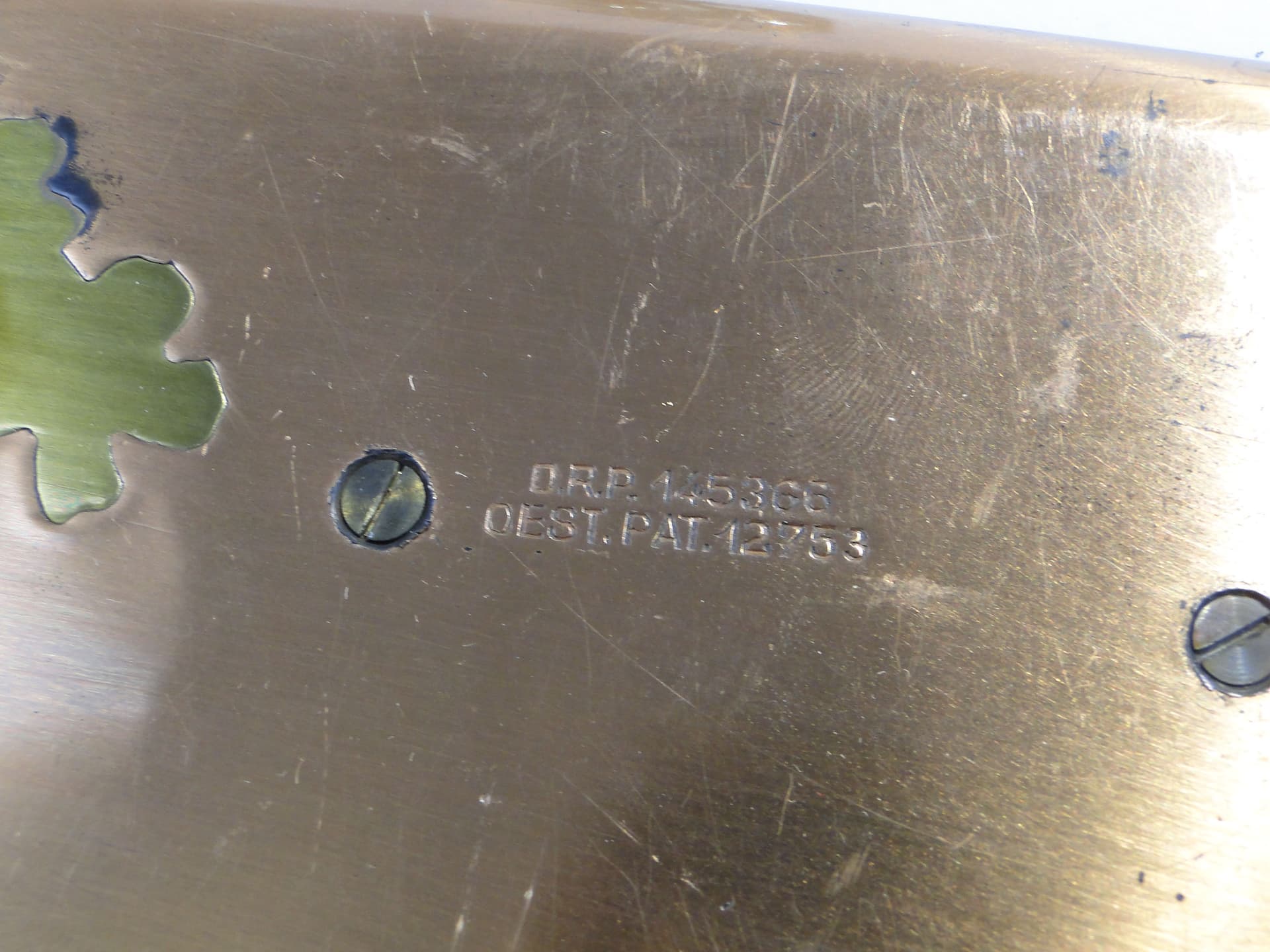 Ekrytuar Art Nouveau, kryształ transparentny, miedź, Austria, początek XX w. - 3530