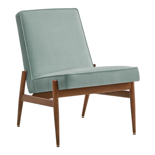 Fotel klubowy Fox, Velvet Mint, jesion 03 Dark, 366 Concept - WYMIARY