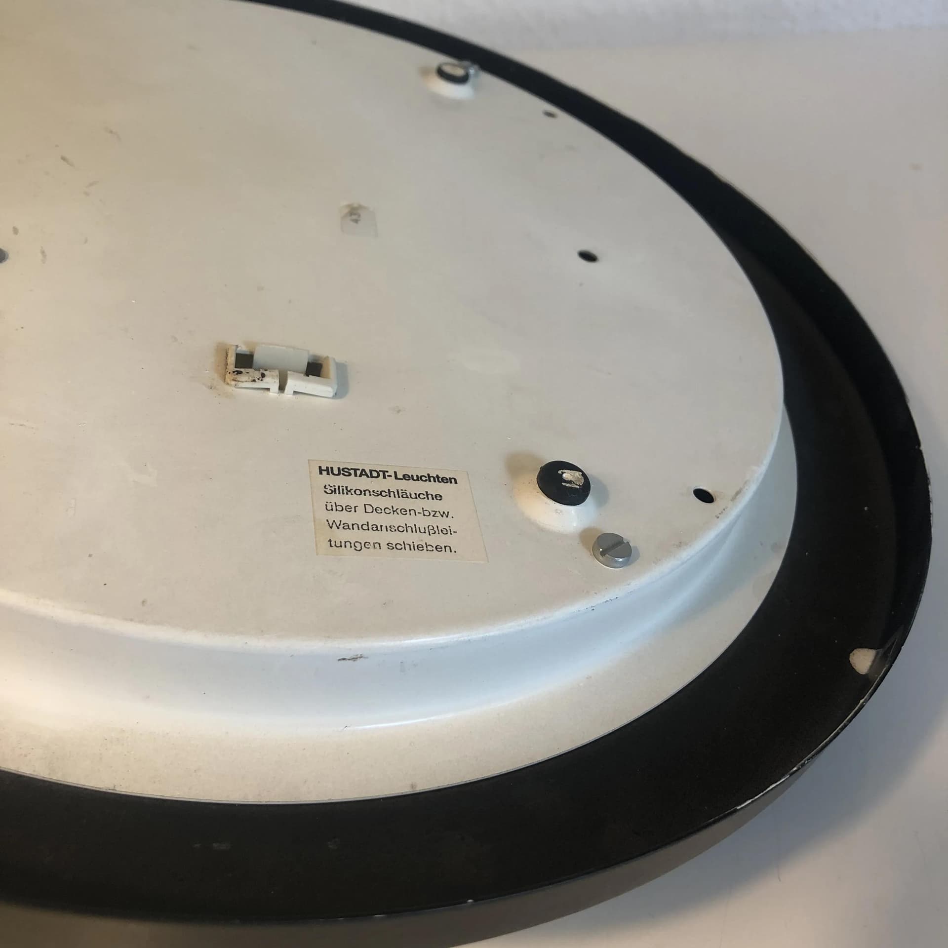 Black Modernist Ceiling Lamp, Hustadt Leuchten, Germany, 1980s - 29981