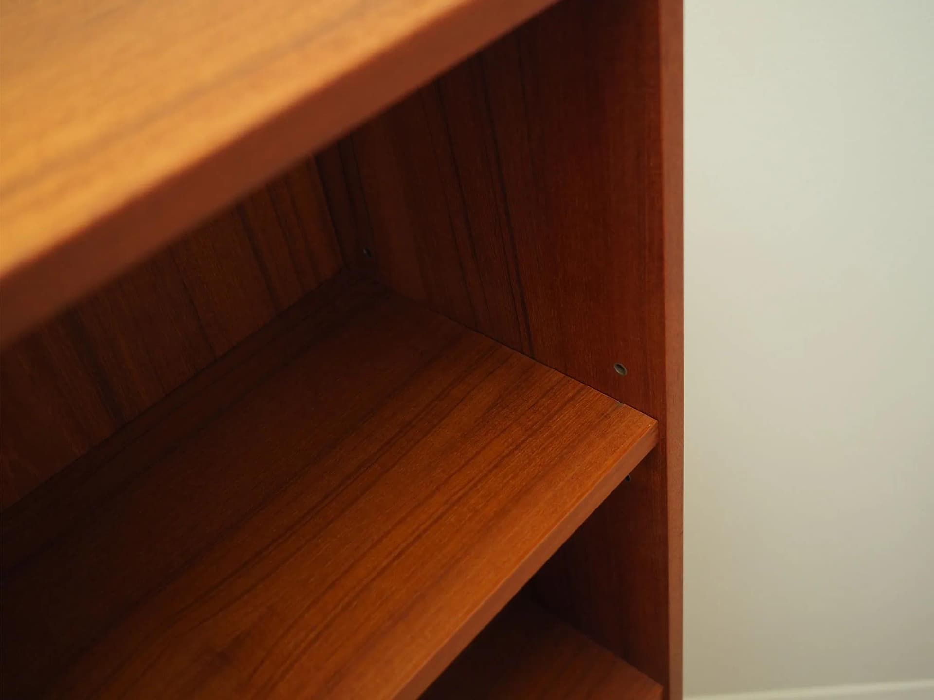 Bookcase, brown teak, Denmark, 1970s - 29824