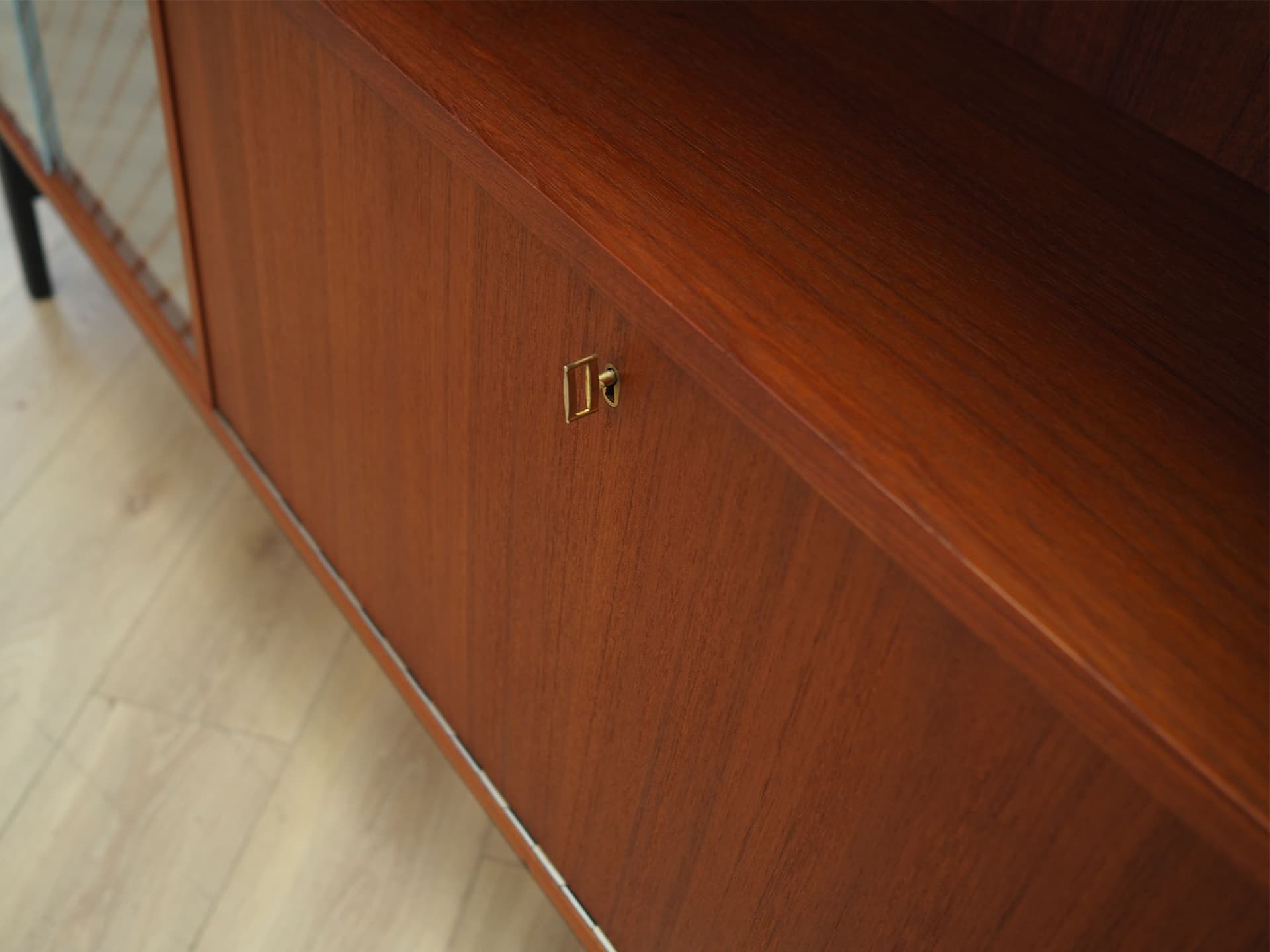 Bookcase, brown teak, Denmark, 1970s - 64663