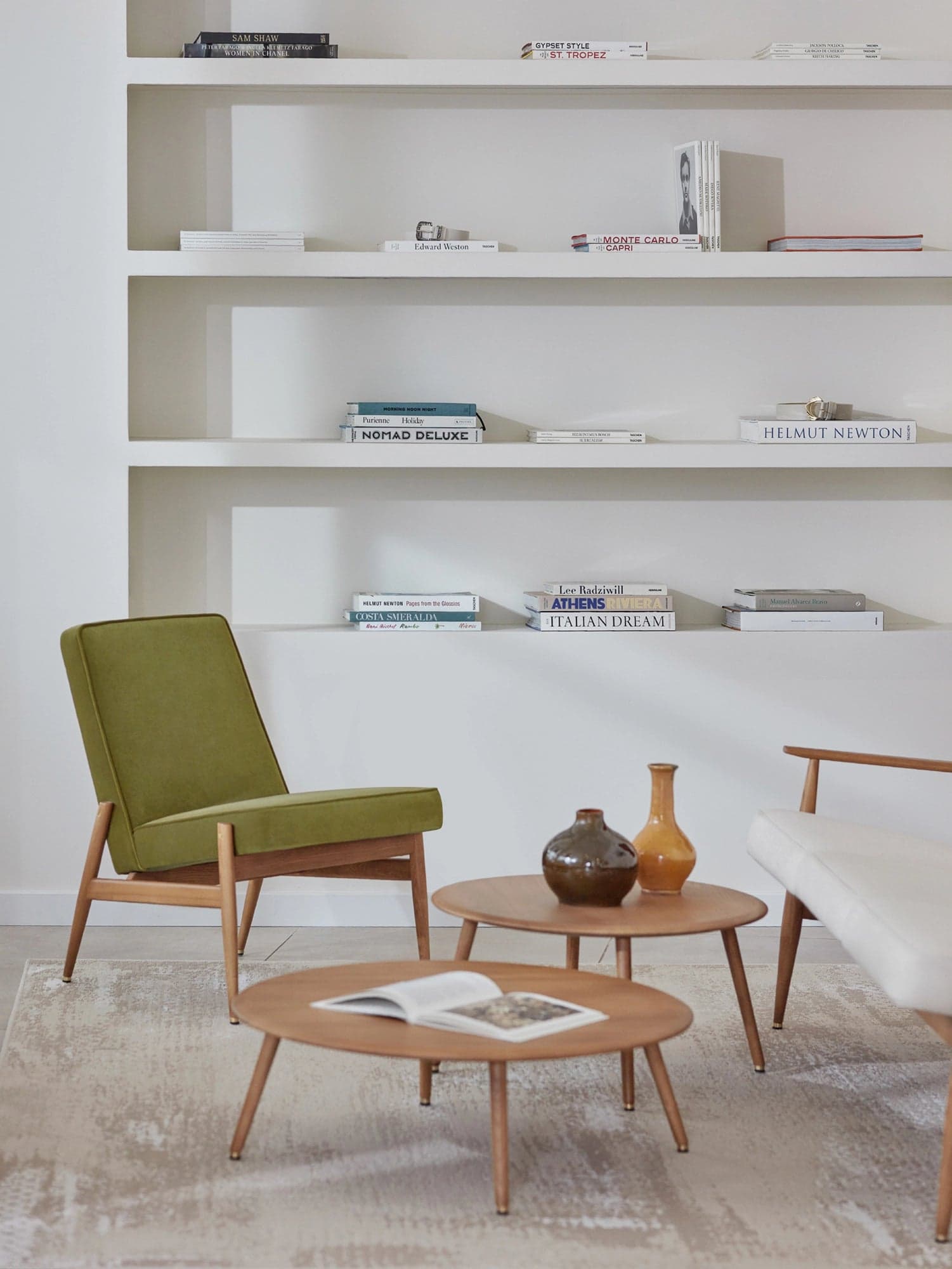 Fotel klubowy Fox, Velvet Bottle Green, jesion 03 Dark, 366 Concept - 29921