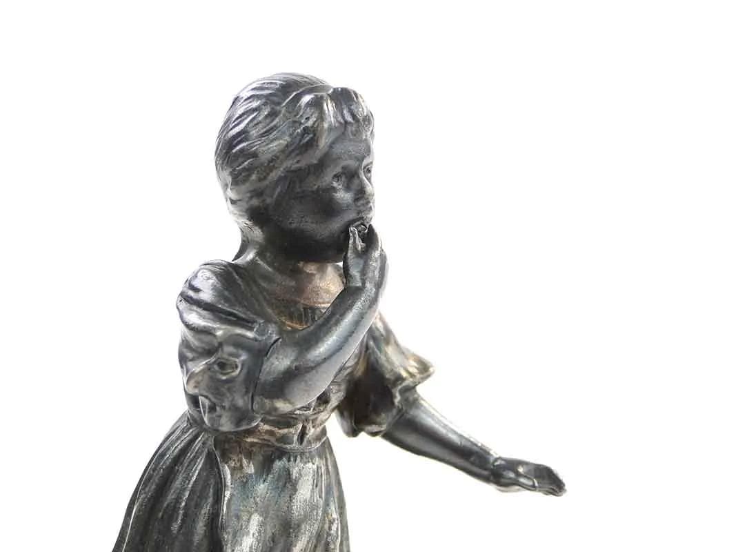 Silver-Plated Toothpick Holder with Girl Figurine, Neo-Rococo, WMF, Germany, 1900s - 30068