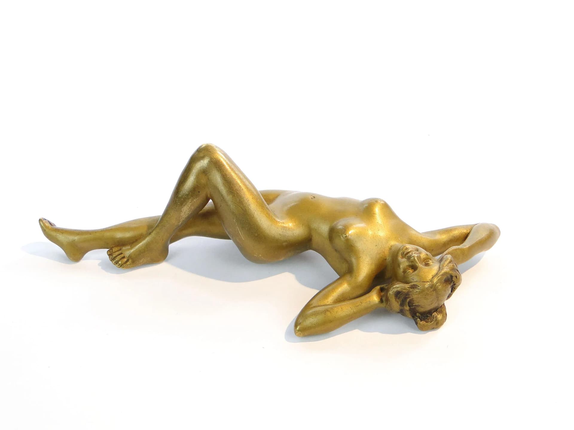 Rzeźba miniaturowa, brąz wiedeński, brąz ciemny, Austria, początek XX w. - 30002