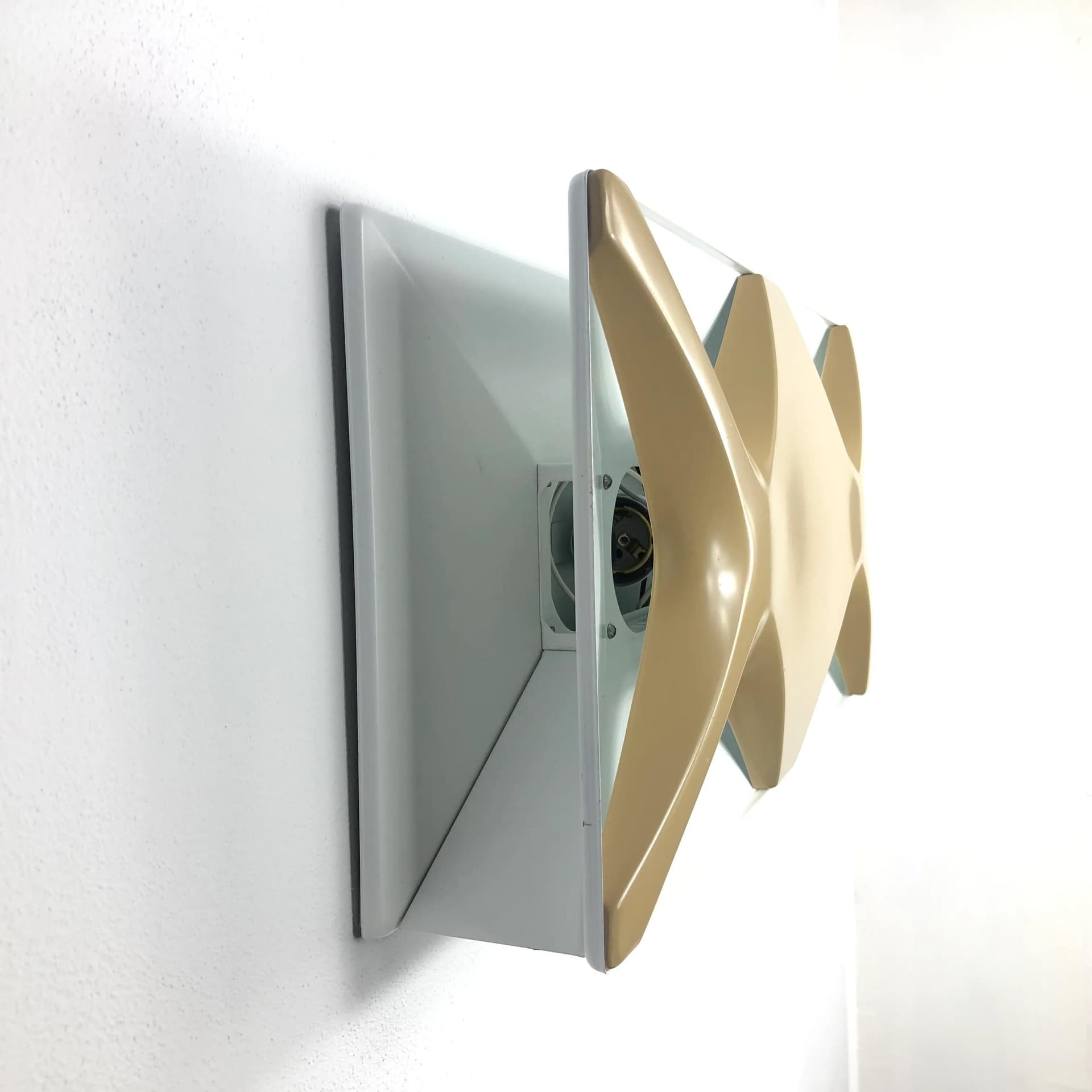 Wall lamp, cappuccino, metal, by K. Link, Neuhaus Leuchten, Germany, 1970s. - 30264