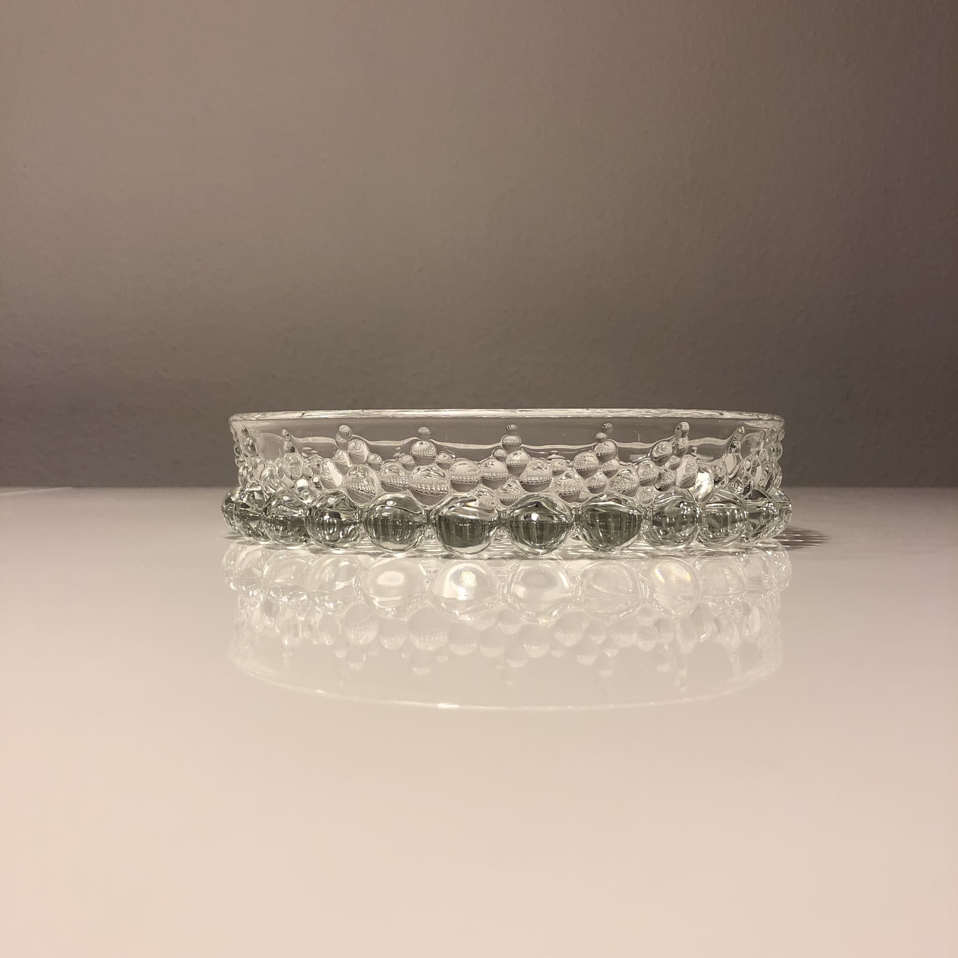 Bowl Bubble, transparent glass, for Walther Glas, Germany, 1970s. - 30256
