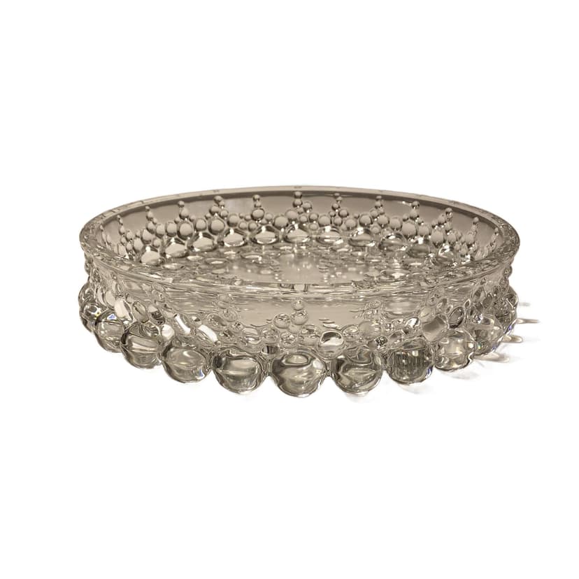 Bowl Bubble, transparent glass, for Walther Glas, Germany, 1970s.