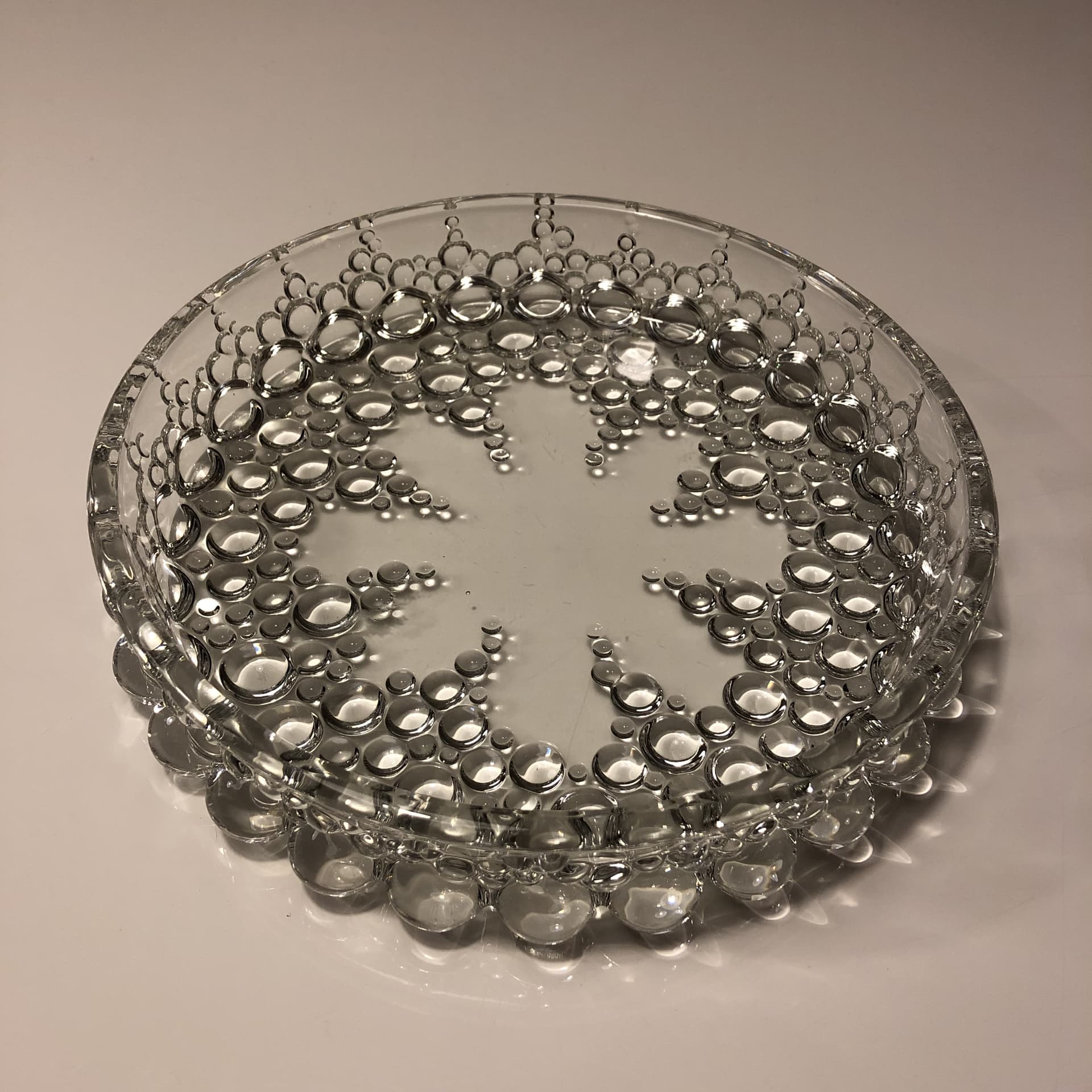 Bowl Bubble, transparent glass, for Walther Glas, Germany, 1970s. - 30258